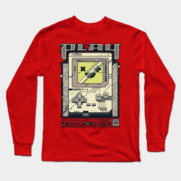 Play Retro Vibes Long Sleeve T-Shirt by StudioM6